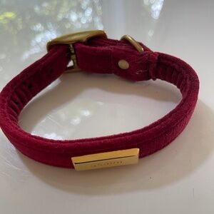 Hound Collection Collar Red Velvet Small